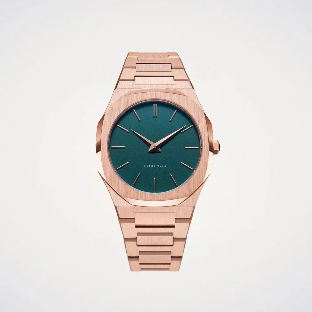 Untra Thin All Stainless Steel Sun Pattern Japan Movement Waterproof Men Quartz Watch With Original Logo