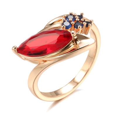 New Geometric Multi Zircon Rings 585 Rose Gold Inlay Flawless Slope Mariquesa Zircon Designer Golden Rings Wedding Fine Jewelry