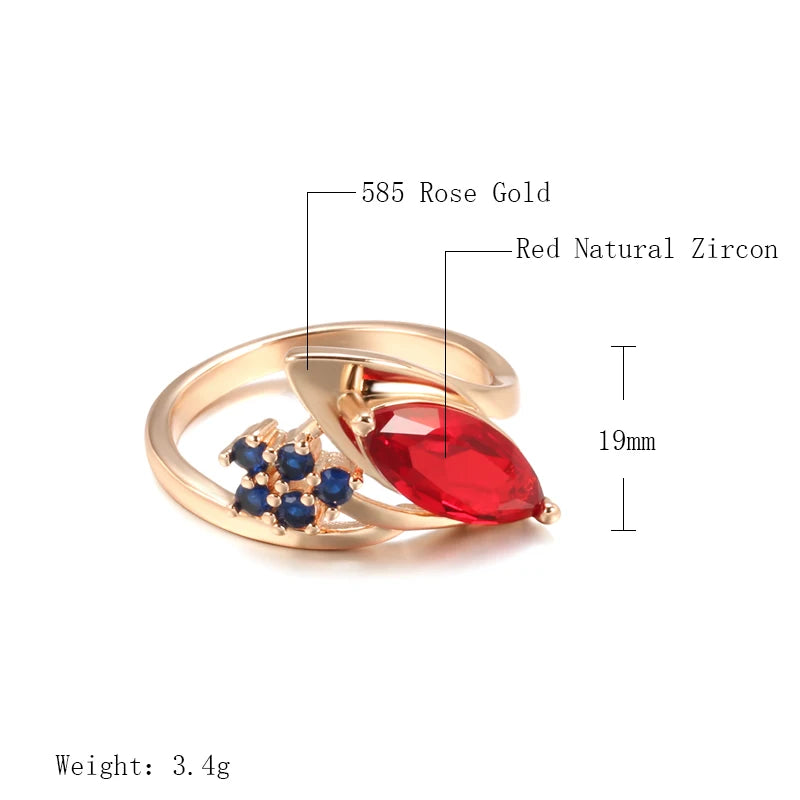 New Geometric Multi Zircon Rings 585 Rose Gold Inlay Flawless Slope Mariquesa Zircon Designer Golden Rings Wedding Fine Jewelry