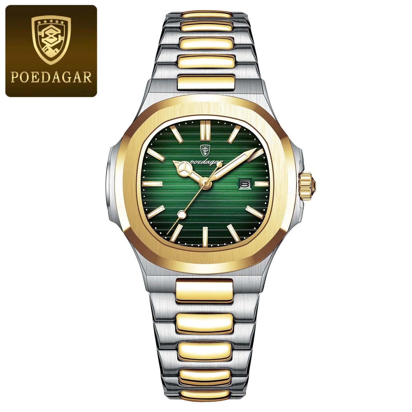 POEDAGAR Luxury Woman’s Quartz Watch Date Waterproof Luminous Ladies Wristwatch Stainless Steel Fashion Watches For Women Reloj