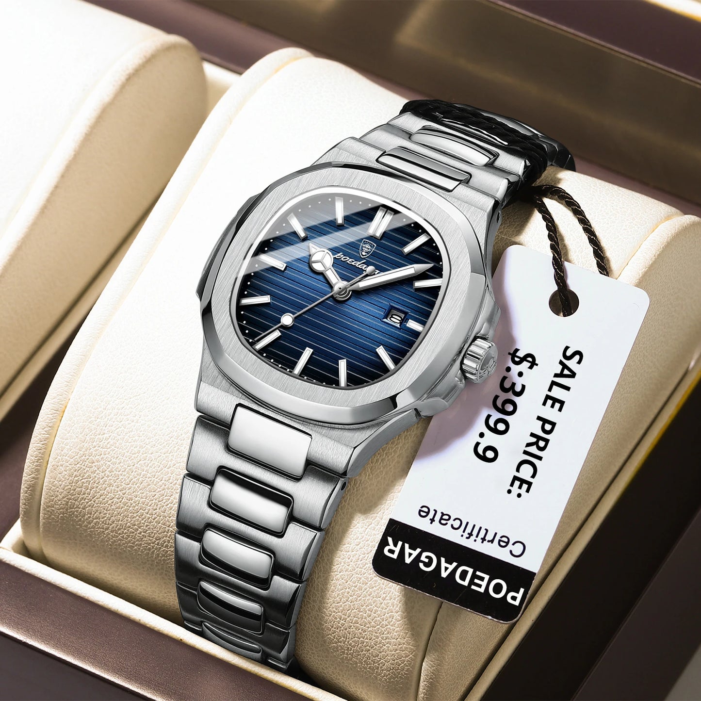 POEDAGAR Luxury Woman’s Quartz Watch Date Waterproof Luminous Ladies Wristwatch Stainless Steel Fashion Watches For Women Reloj