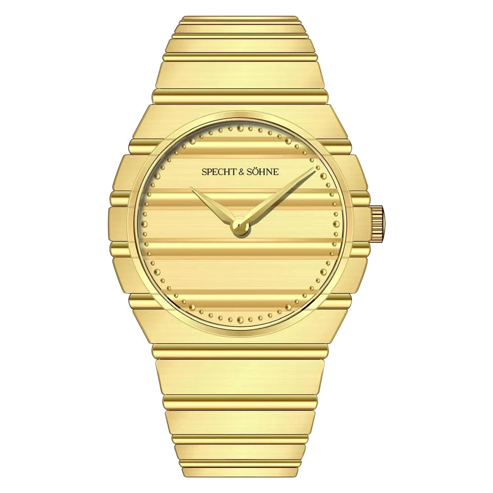 2025 Ultrathin 37MM Men's Quartz Watch Fashion Blue Color Stainless Steel Wristwatch Sapphire Crystal 50M Waterproof